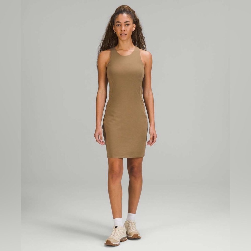 Lululemon Slim Fit Above Knee Dress Built In Bra Casual 2